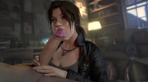 Lara Croft Sucking a Big Cock – Leeterr