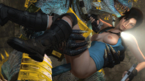 Lara Croft vs Lizardman – Tomb Raider