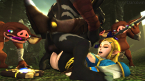 Zelda getting bonked by some koblins – Darsovin