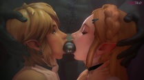 Link and Zelda Double Blowjob [Fugtrup]