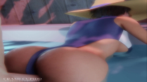 Jill Valentine sex in the pool