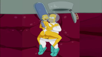 The Simpsons – Marge and Homer fuck under the sea