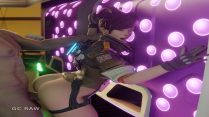 Tracer fucked sexy near the vending machine