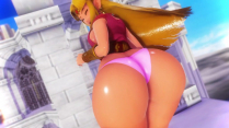 SSBU Zelda big butt hitbox