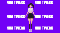 NINI ANIME GIRL SEXY TWERK