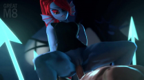 Undyne Riding – Clothed [Greatm8]