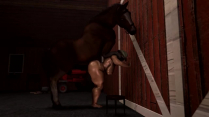 resident evil 3 remake Jill Valentine being fucked by a big horse