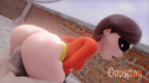 Helen Parr riding (The Incredibles)