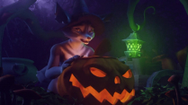 Futanari Wolf fucking Pumpkin (Spooky) voiced by PinkRotten (VA)