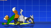 MUGEN – Fox fills a Lucario with his balls and bladder