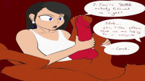 Tifa X Red XIII Handjob Animated (With Speech Bubbles)